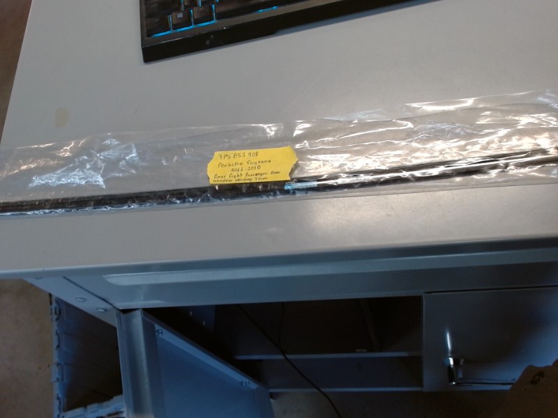 Right Rear Door Window Holding Trim